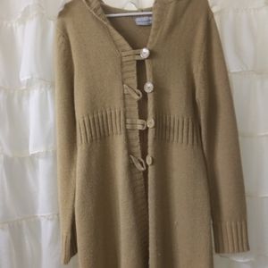 Knee length sweater